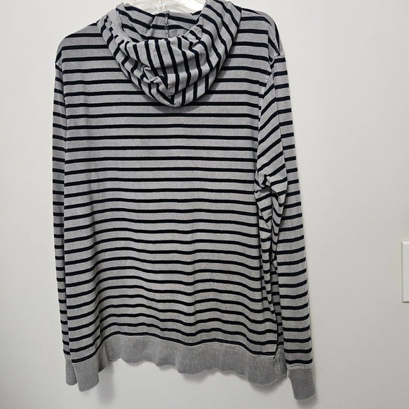 Lucky Brand Other - Lucky Brand Hoodie Mens XL Blue Striped Shirt Pullover Casual Long Sleeve Tee